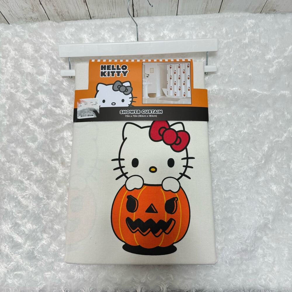 Hello Kitty Halloween Shower Curtain 72in x 72in